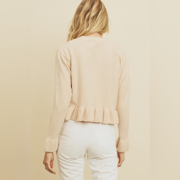 Dress Forum Cream Crew Neck Sweater - Picture 3 of 11